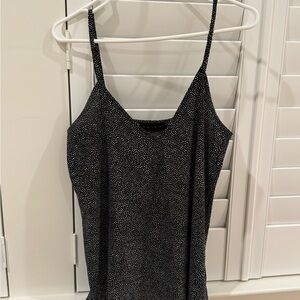 Hatch Black and White Dotted Camisole